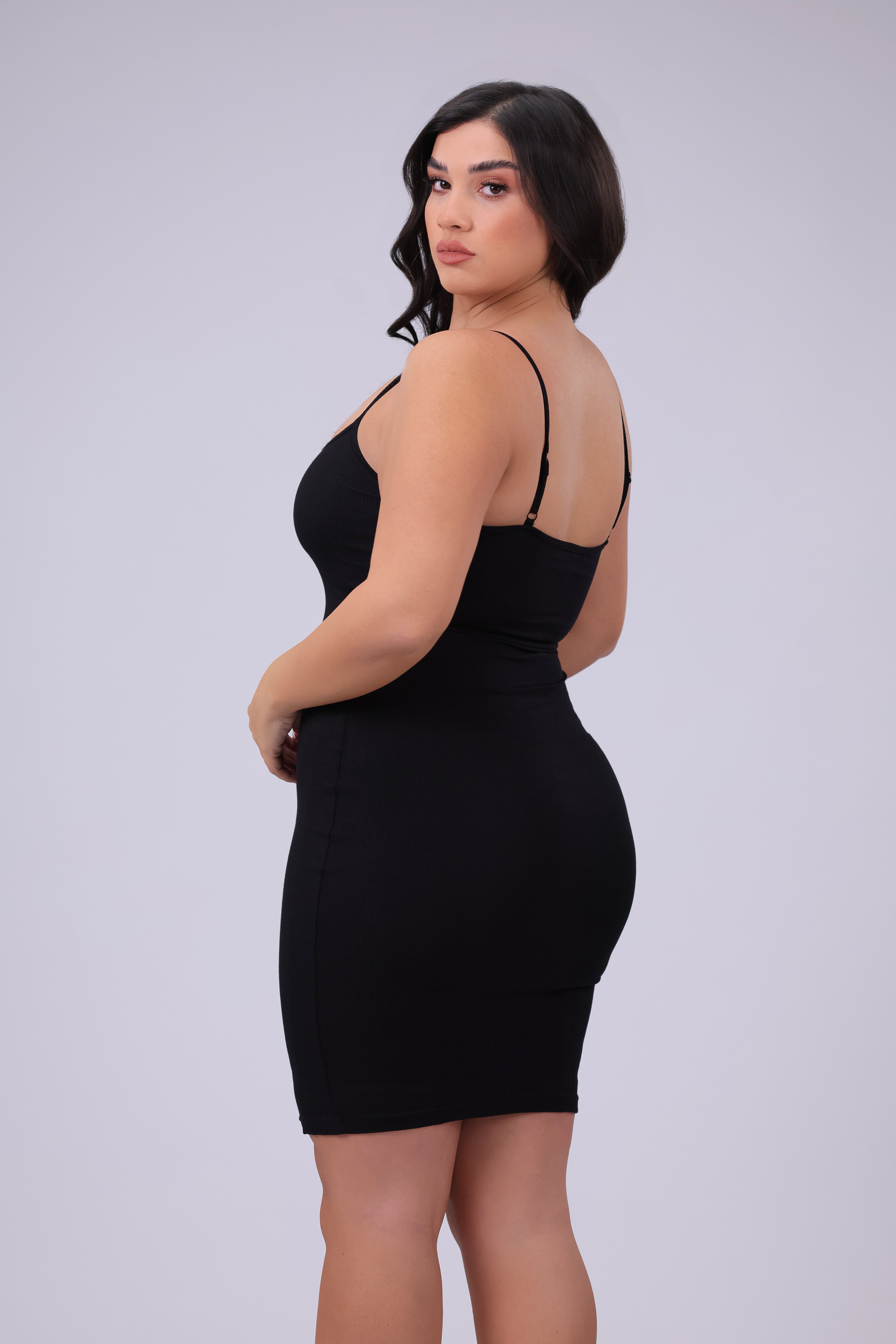 Built-In Shapewear Slip Mini Dress