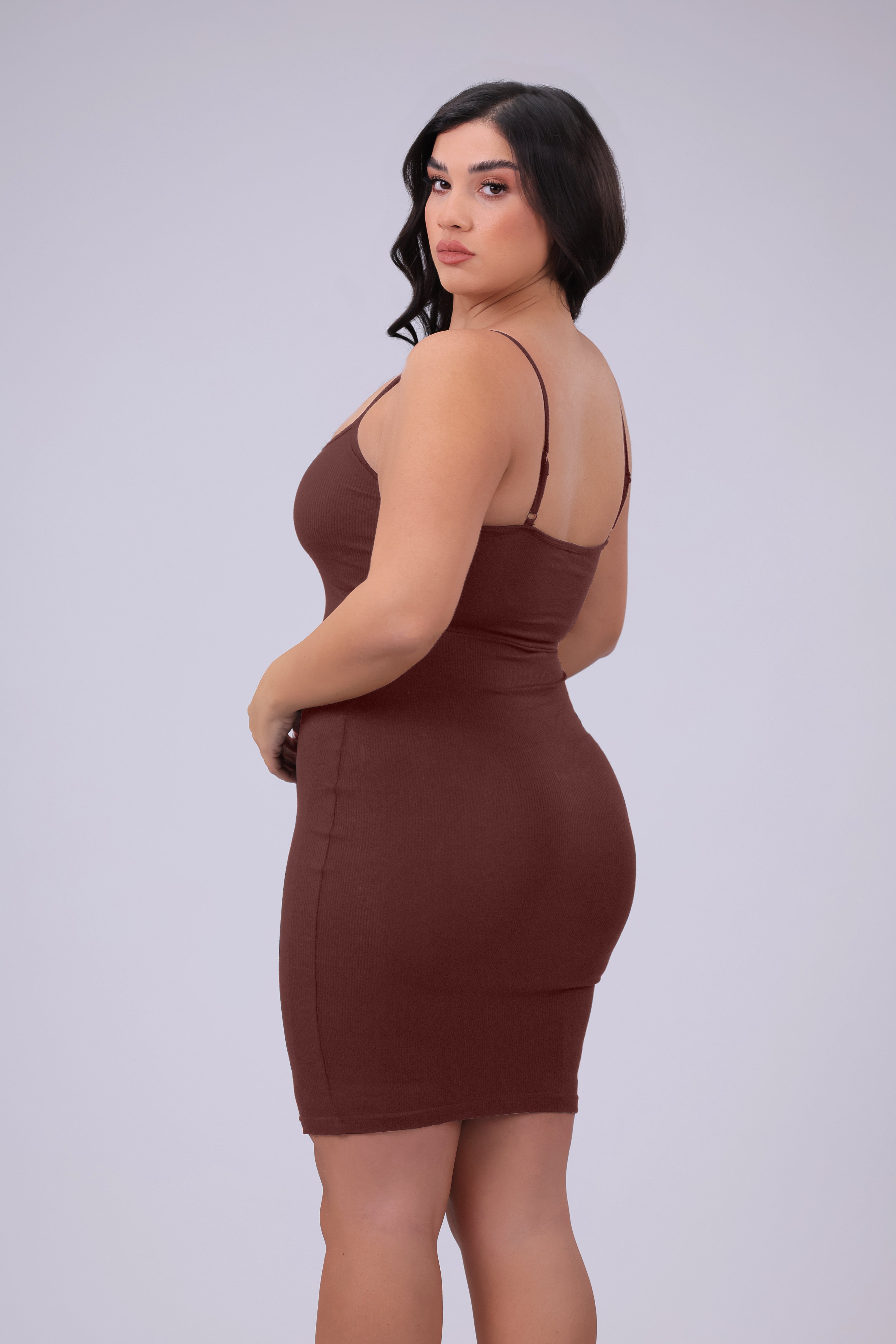 Built-In Shapewear Slip Mini Dress